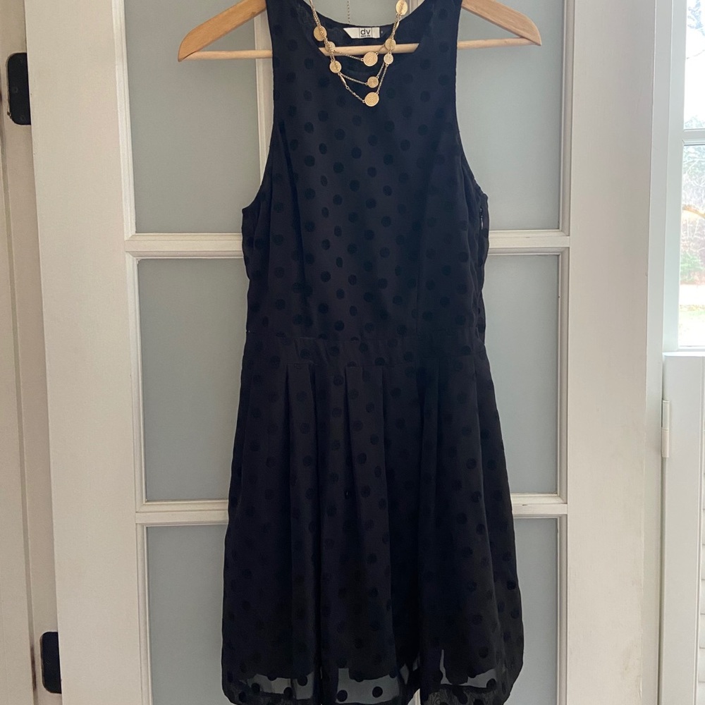 Little Black Polkadot Dress!